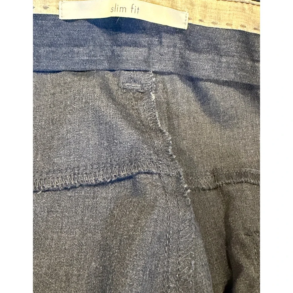 Calvin Klein Mens Slim Fit Pants 38x32 Navy Blue Chino Trousers Lightweight Golf